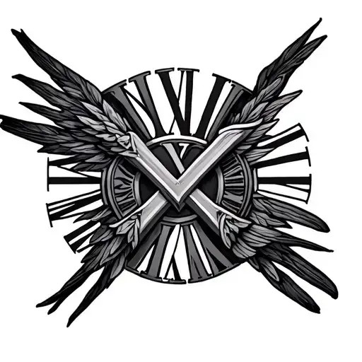 Roman numerals tattoo design idea