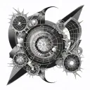 Science, physics, formulas, fibonacci, golden ratio tattoo design idea