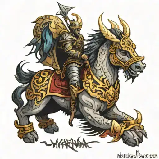 warrior karnA tattoo design idea
