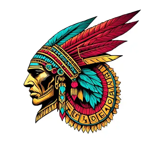 Good Vs Evil azteca inspired tattoo tattoo design idea