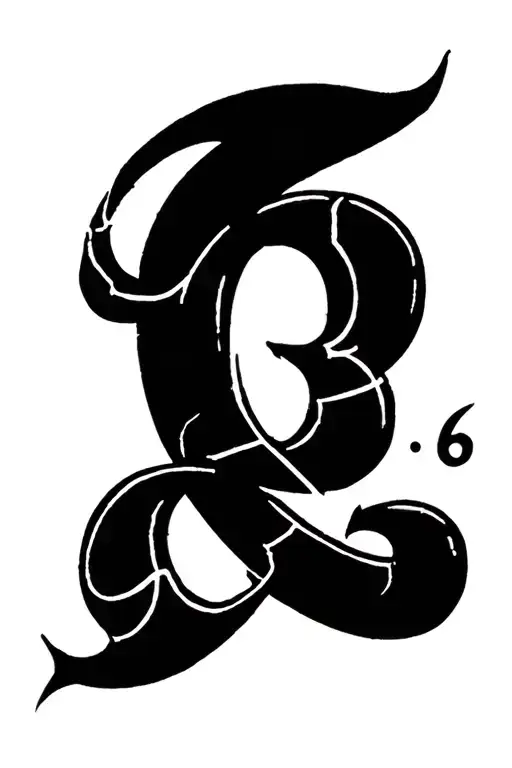 numero 666 number tattoo tattoo design idea
