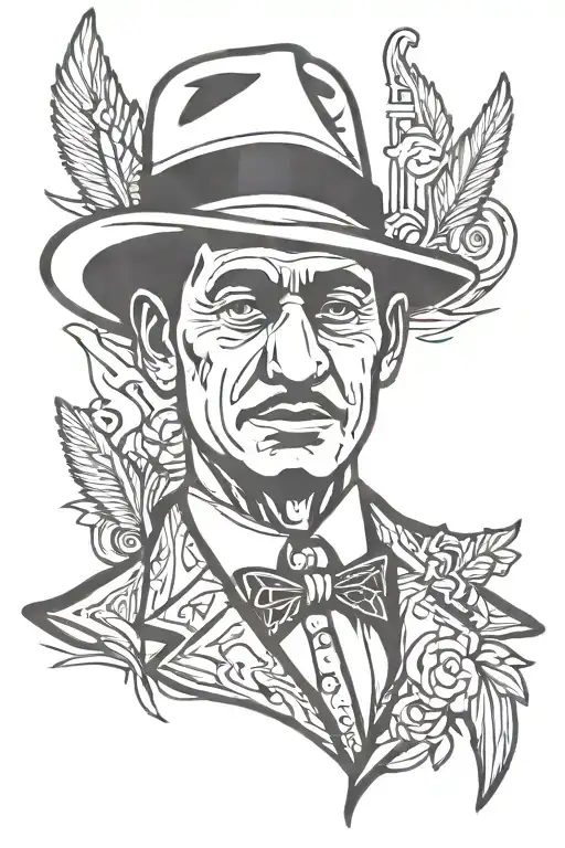 mafia tattoo design idea