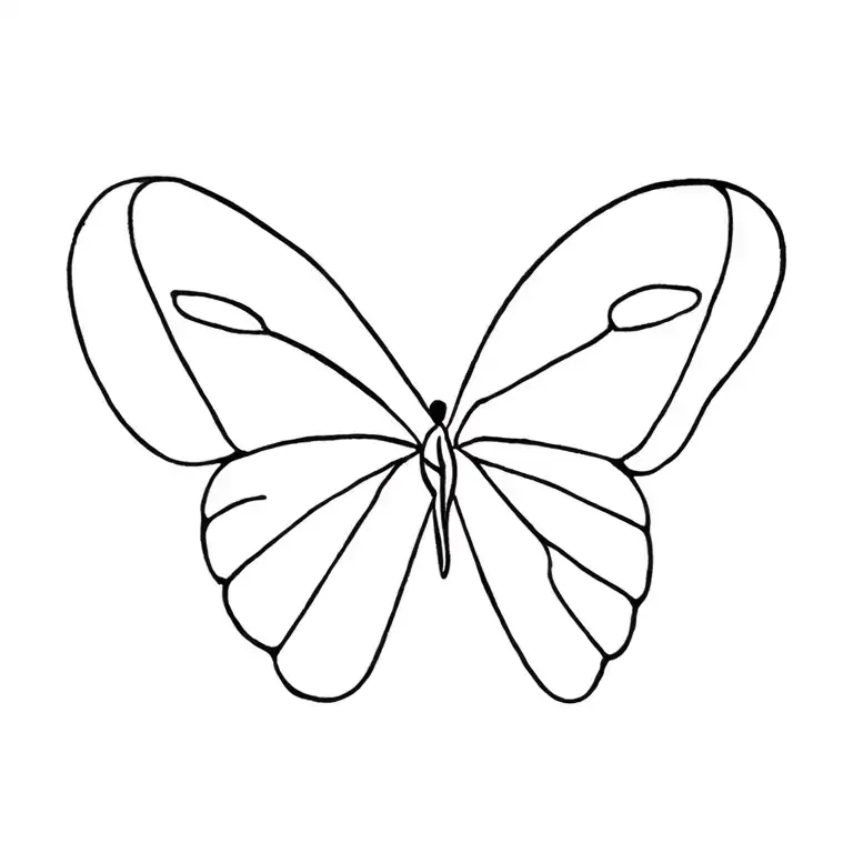 Perfectly Imperfect saying with a butterfly should be elongated tattoo design idea