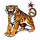 sabertooth tiger tattoo design idea