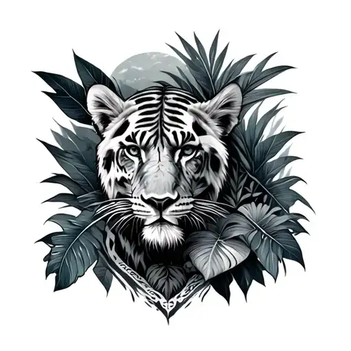 jungle tattoo design idea
