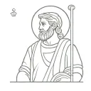 st Christopher patron Saint, tattoo design idea