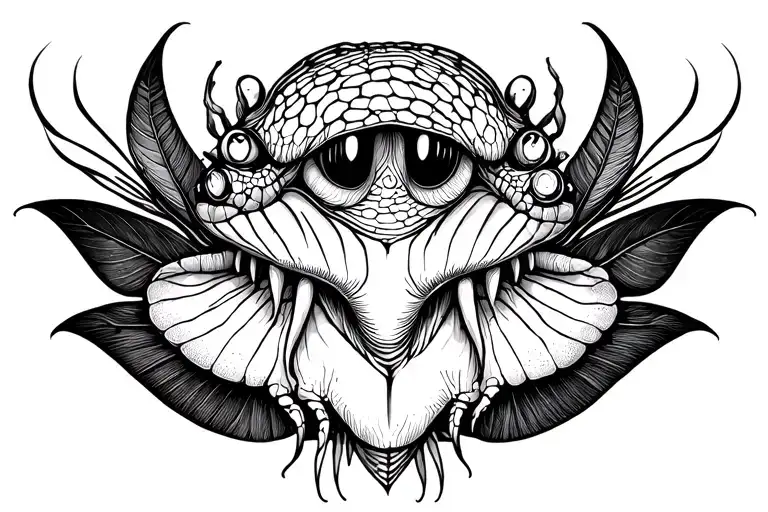 Venus fly trap sternum tattoo tattoo design idea