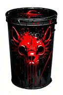 Animal honey gallows tattoo design idea