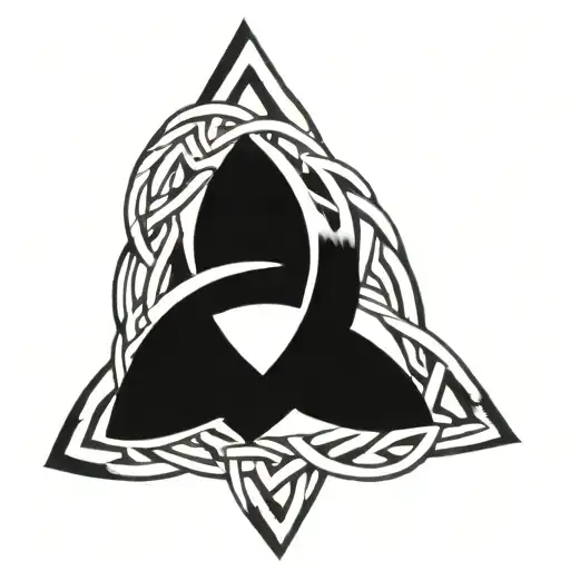 celtic trinity knot tattoo design idea