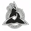 celtic trinity knot tattoo design idea