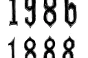 "1986
1988" tattoo design idea