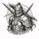 Gaelic warrior tattoo design idea