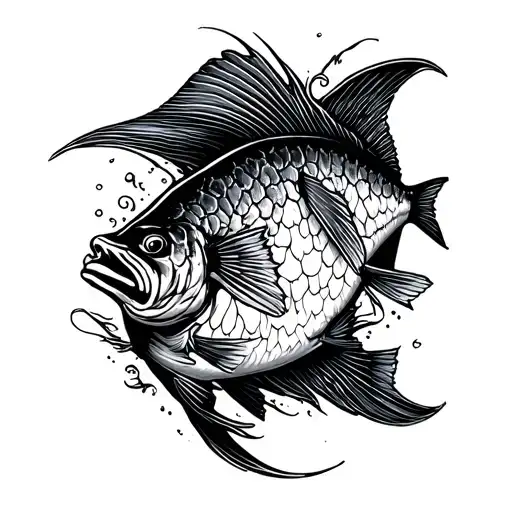 Father And Son Badfish tattoo design idea