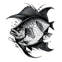 Father And Son Badfish tattoo design idea