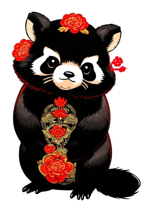 Tanuki tattoo design idea