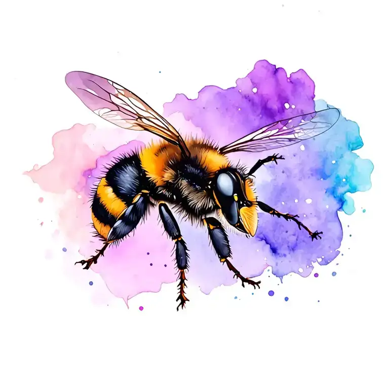 bumble bee tattoo design idea