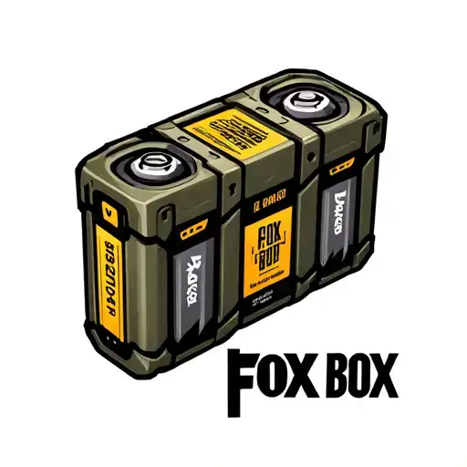 "Fox Box" "Fox Box" "Fox Box" Logo for a mobile battery pack. Battery pack is for the military. tattoo design idea