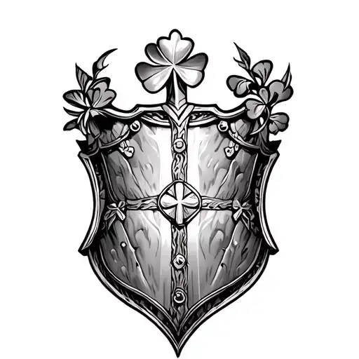 st Patrick's breastplate tattoo design idea