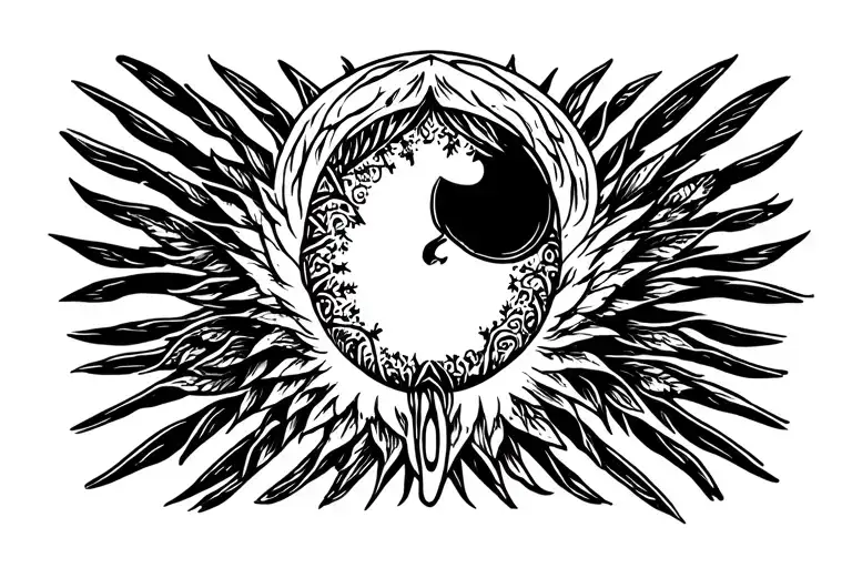 Hard life representative symbol tattoo design idea