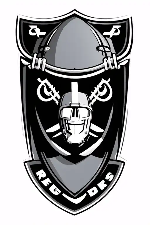 raiders football logo tattoo design idea