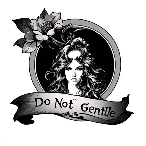 Do Not Go Gentle tattoo design idea