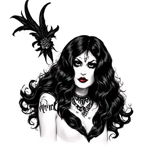 Elvira tattoo design idea