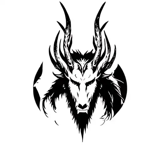 slavic forest god Leshy tattoo design idea