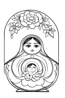 nesting dolls opening tattoo design idea