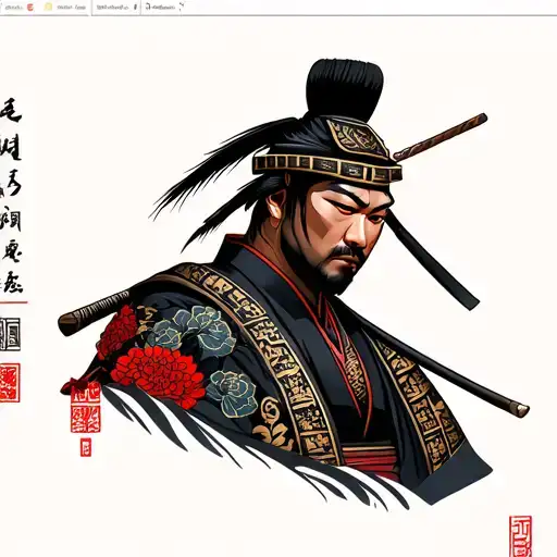 yasuke black samurai tattoo for shoulder placement with japanese style art background tattoo design idea