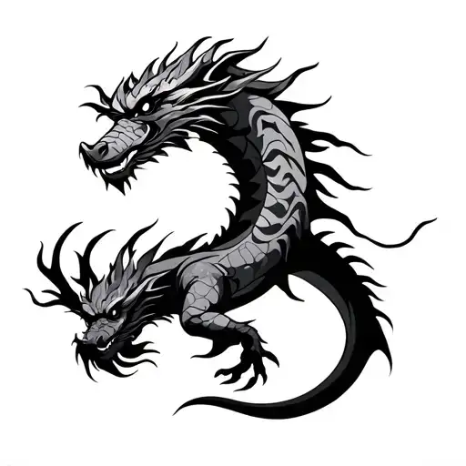 dragon tribal band tattoo tattoo design idea