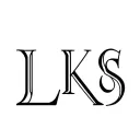 monogram of initials LKS tattoo design idea