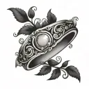 wedding ring tattoo design idea