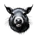 builder mole tattoo design idea