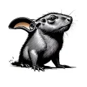 builder mole tattoo design idea