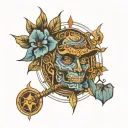 crip neighborhood tattoo design idea