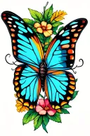 butterfly tattoo design idea