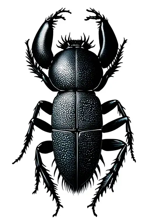 bark beetle gallery tattoo design idea