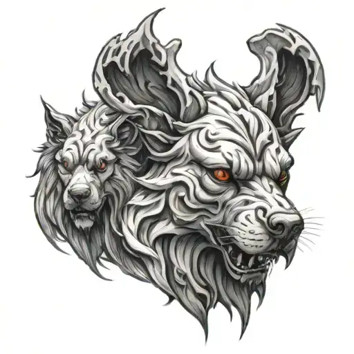 Cerberus tattoo design idea