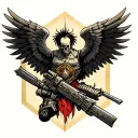 warhammer 40k Dark Angels tattoo design idea