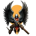warhammer 40k Dark Angels tattoo design idea