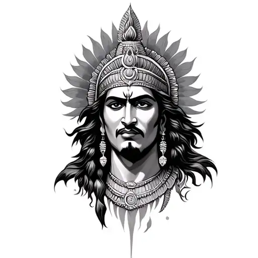 Mahabharat tattoo design idea