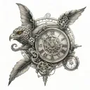 chronos tattoo design idea