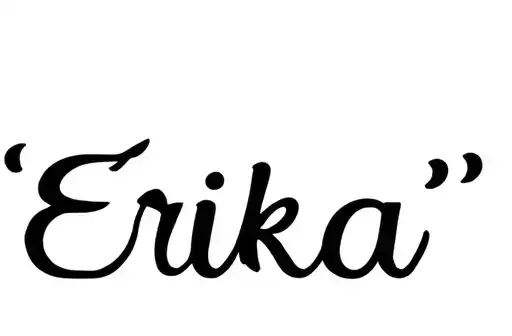 "Erika 
" tattoo design idea