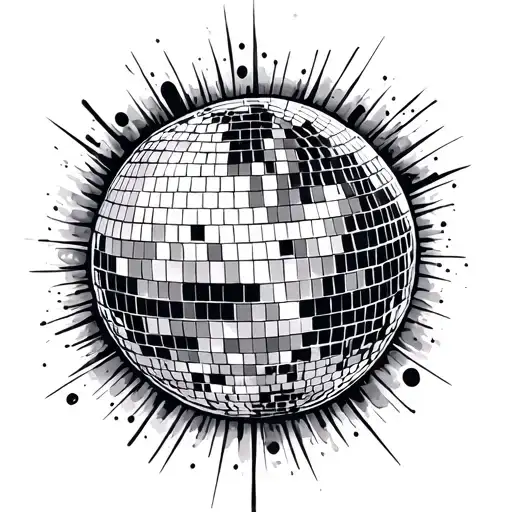 Disco Ball tattoo design idea