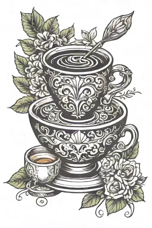 coffee, espresso, tattoo design idea