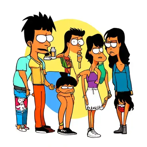 Bob"s Burgers characters tattoo design idea