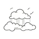 storm cloud with the word stormy as the bottom line of the cloud tattoo design idea