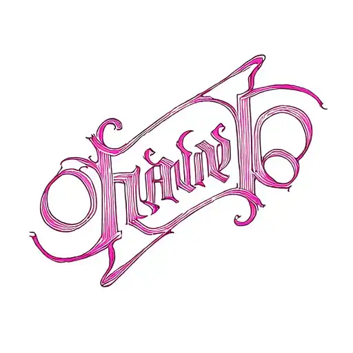 Ambigram tattoo with this name pinky tattoo design idea