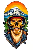 mt Taranaki, adventure racing, rugby, family, travel, lung cancer and prostate cancer tattoo design idea