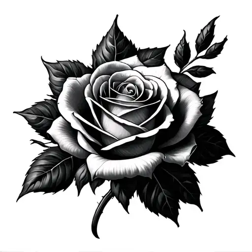 Dark Tower Rose tattoo design idea